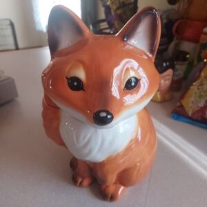 Fox cookie jar